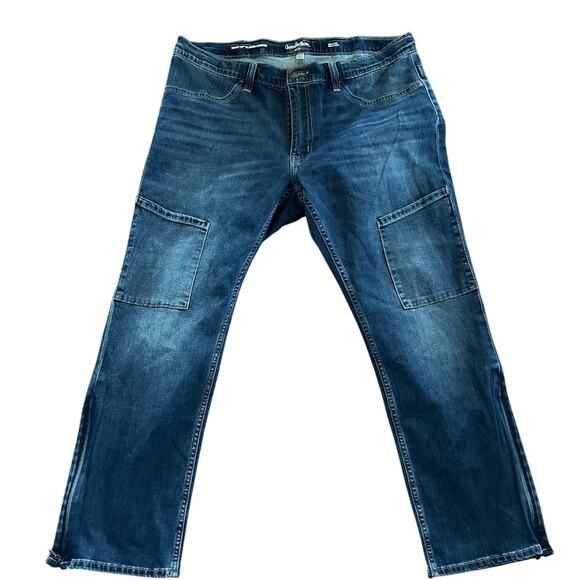 Goodfellow & co. Men's 365 Adaptive Seated Fit Relaxed Leg Jeans Blue Size 40x30 - Picture 2 of 10